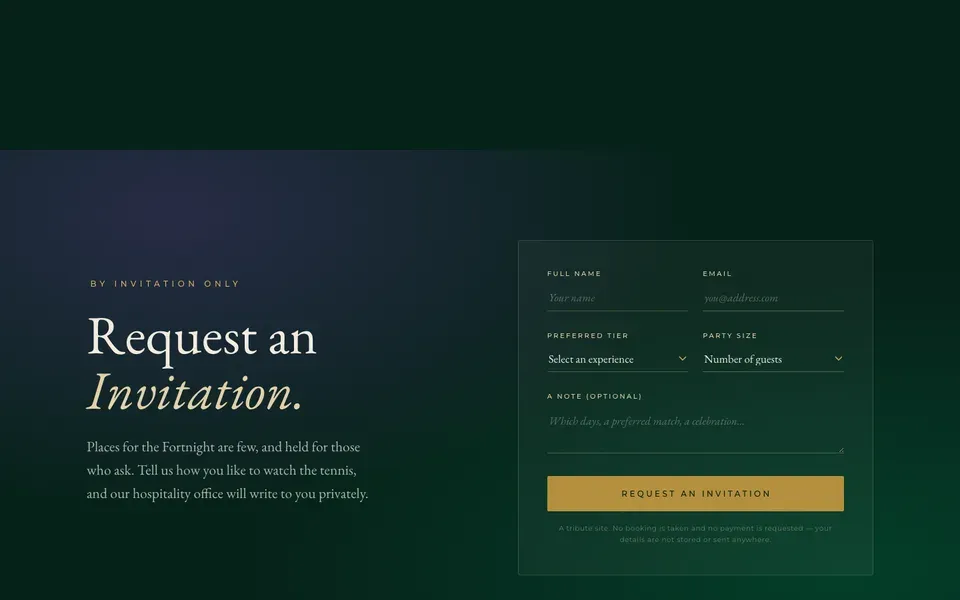 Request Form That Validates in Place and Answers by Name